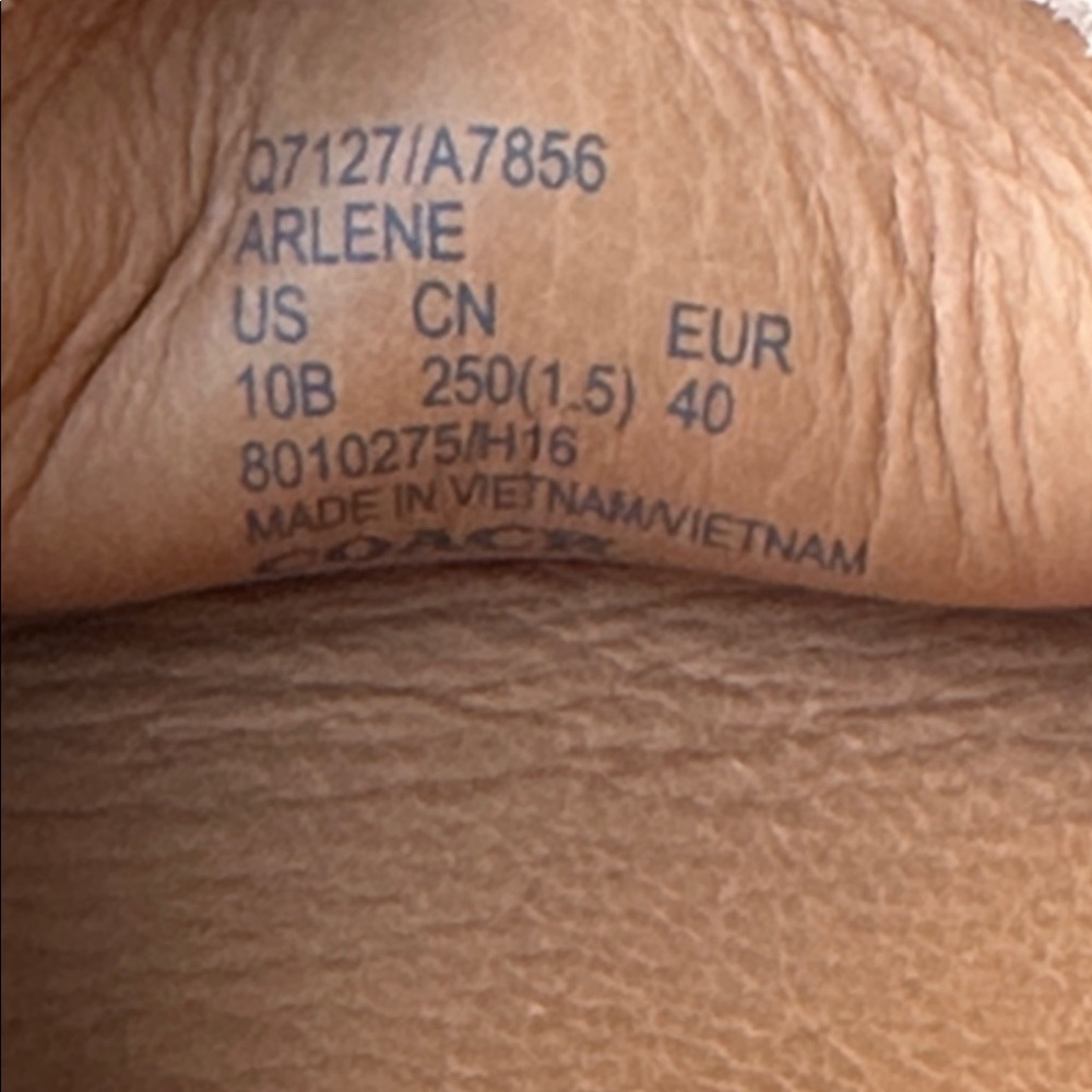 Coach Tan Leather Loafers - Picture 9 of 9